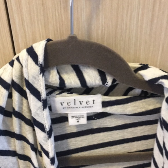 Velvet by Graham & Spencer drapey cotton cardigan - Picture 2 of 2